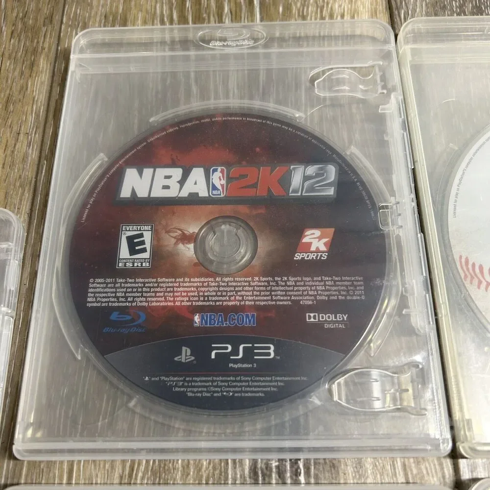 Lot of 5 Sony PlayStation 3 PS3 Games - Madden, MLB, NBA, Bioshock, Brunswick